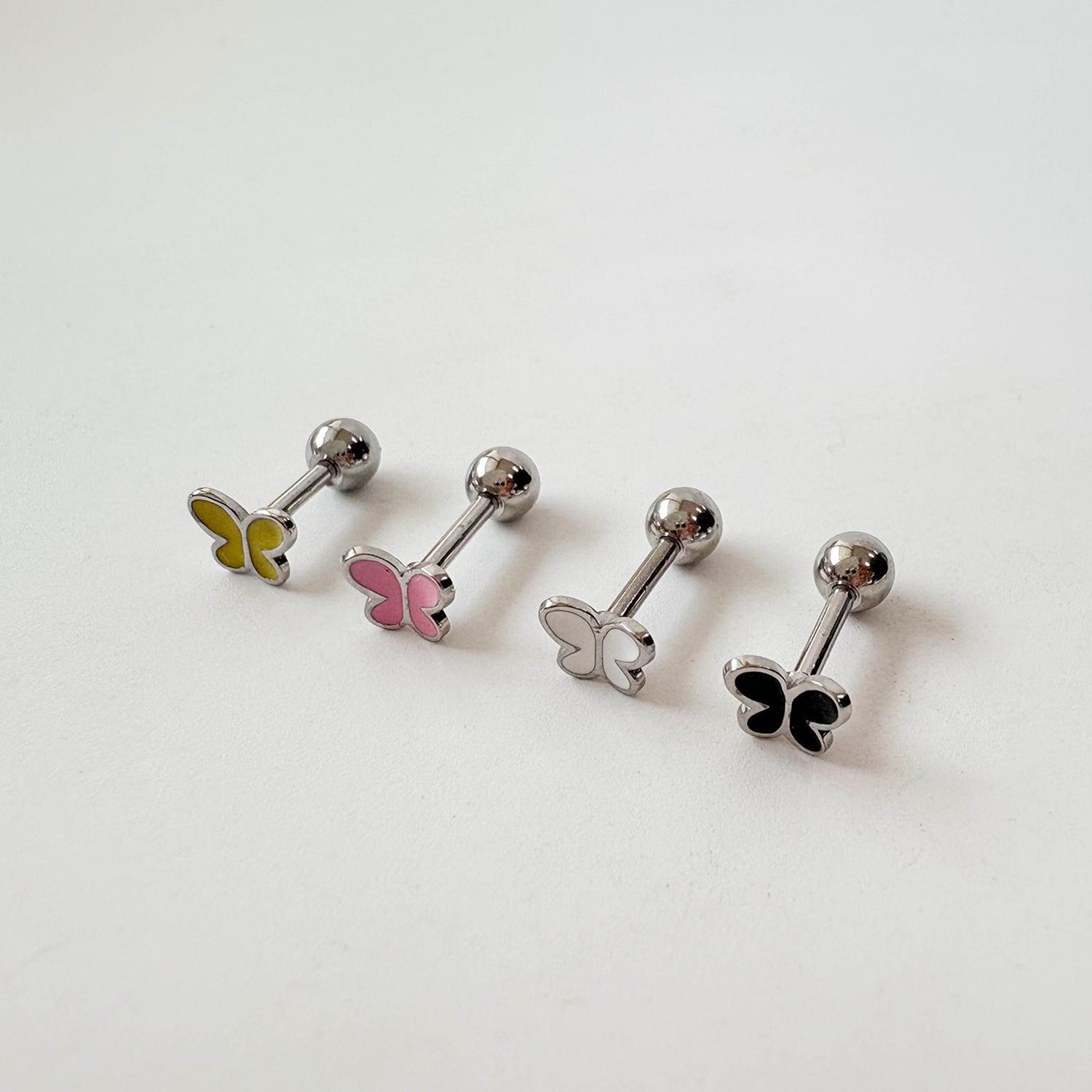 theminis フラワー リング サージカルステンレス ピアス ワンタッチピアス b3 034