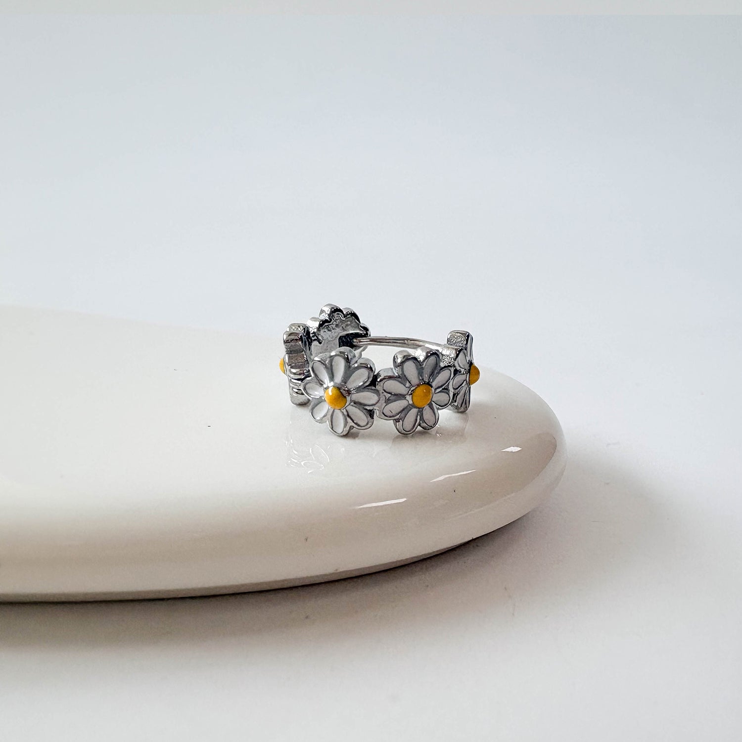 theminis フラワー リング サージカルステンレス ピアス ワンタッチピアス b3 130