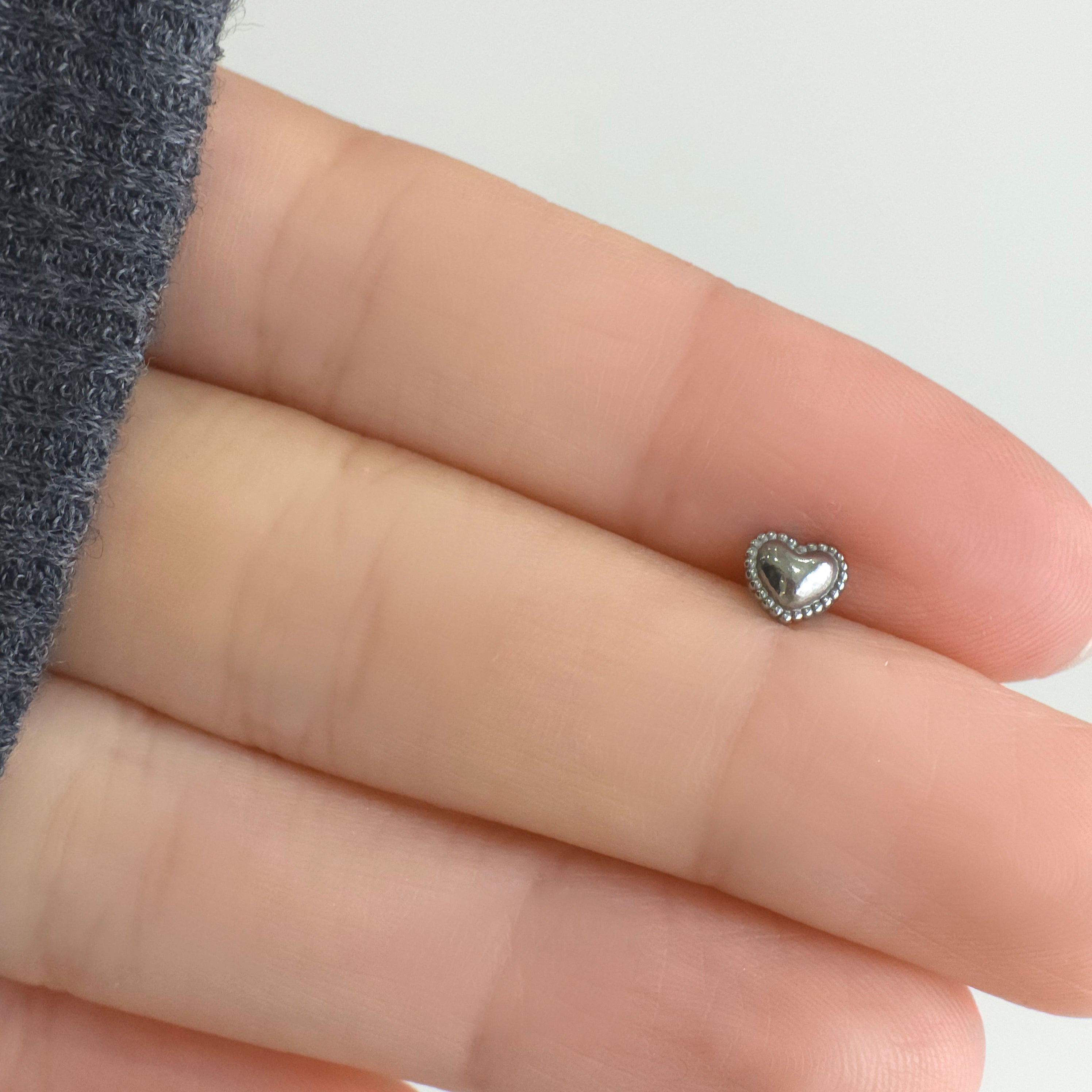 theminis ミニハート サージカルステンレス ピアス ボディピアス b3 063