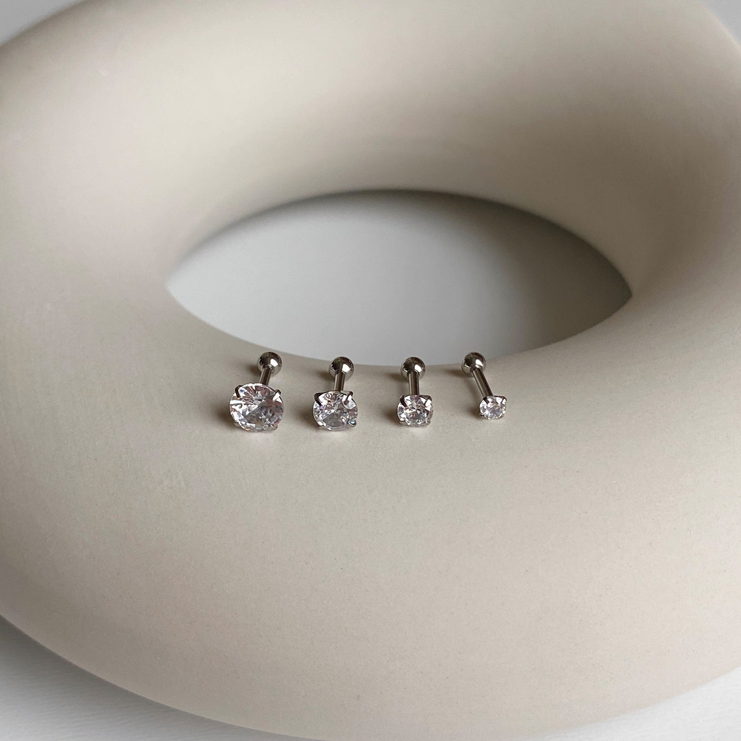 theminis ベーシッ キュービックジルコニアピアス デイリーピアス ma 003