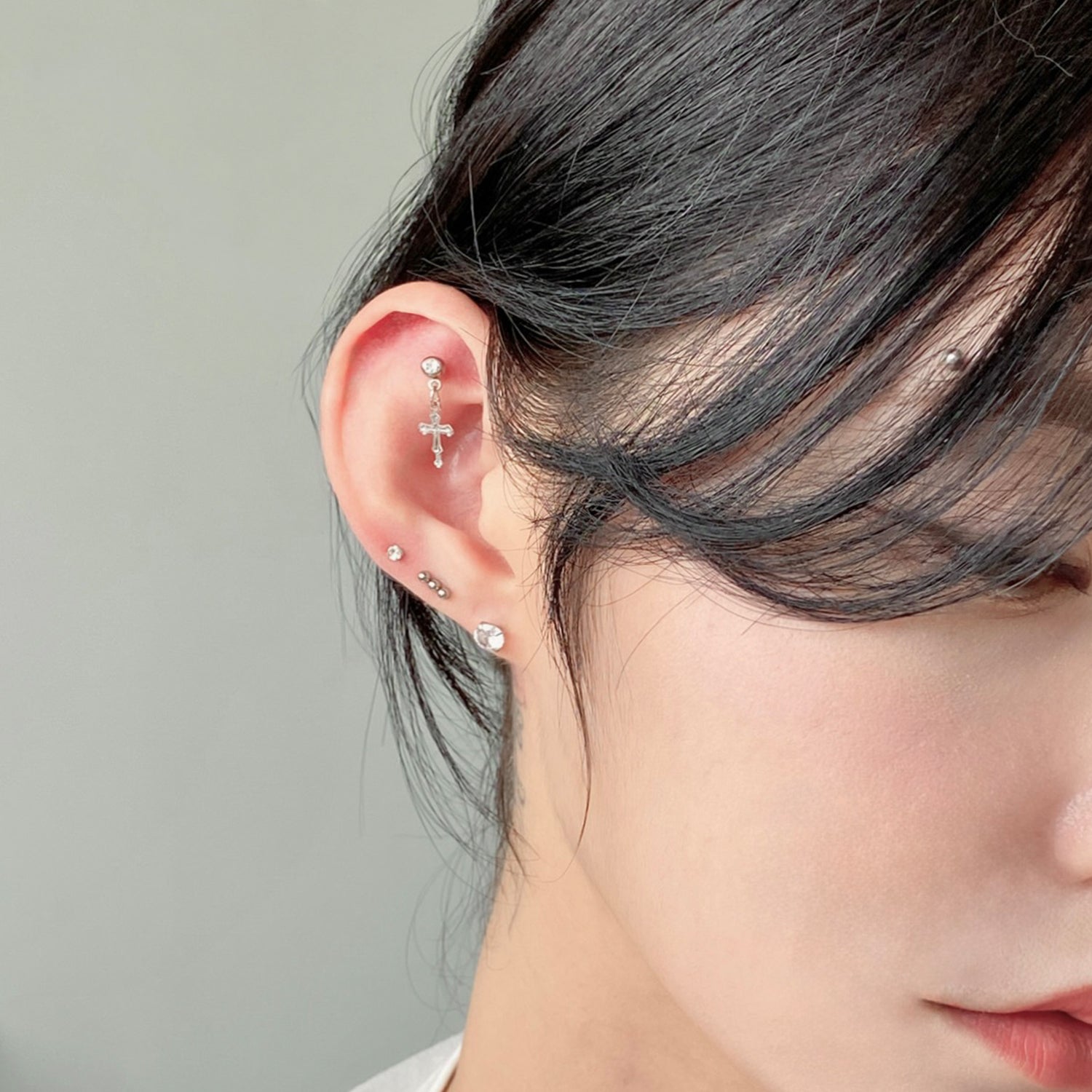 theminis ベーシッ キュービックジルコニアピアス デイリーピアス ma 003
