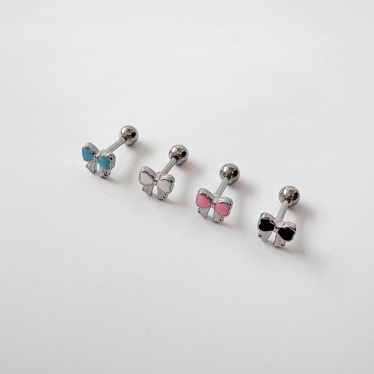theminis ミニ リボン 小さめピアス b3 093