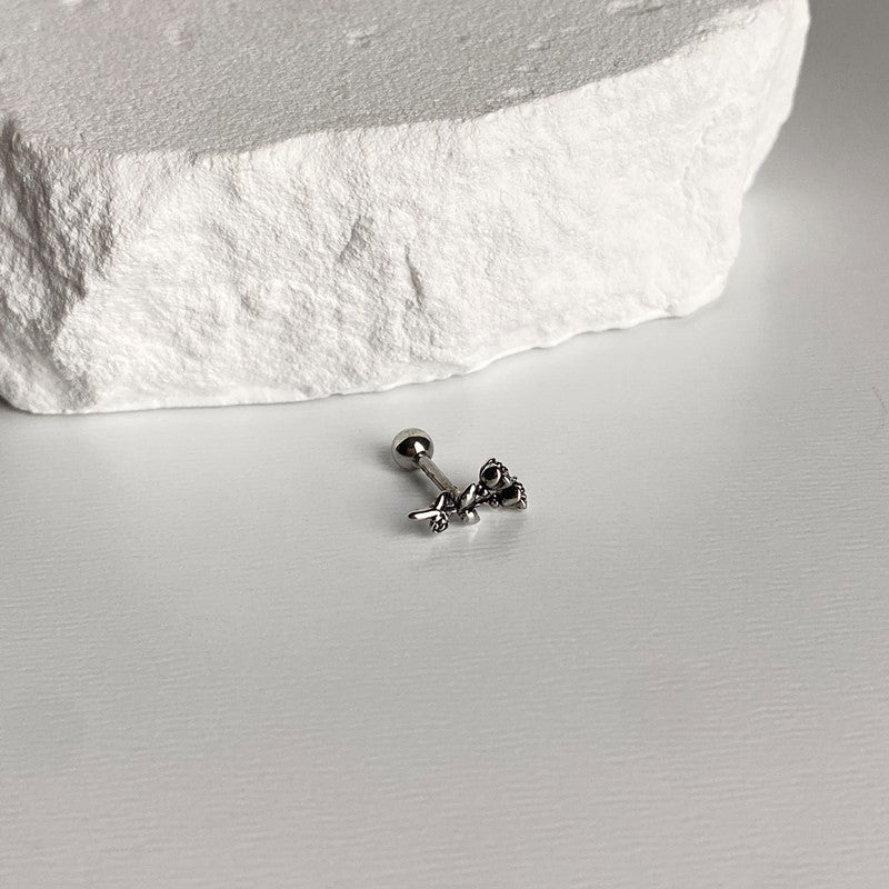 theminis フラワー 真鍮  ピアス シルバーピアス b3 115