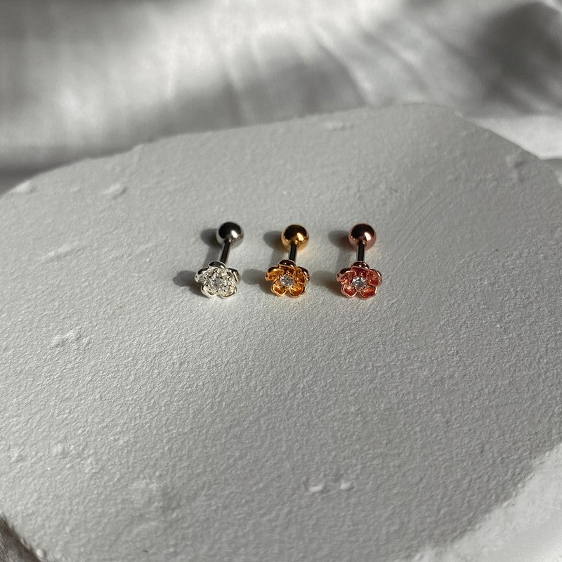 theminis ペンタ クロス 真鍮 ピアス 軟骨ピアス mn 202