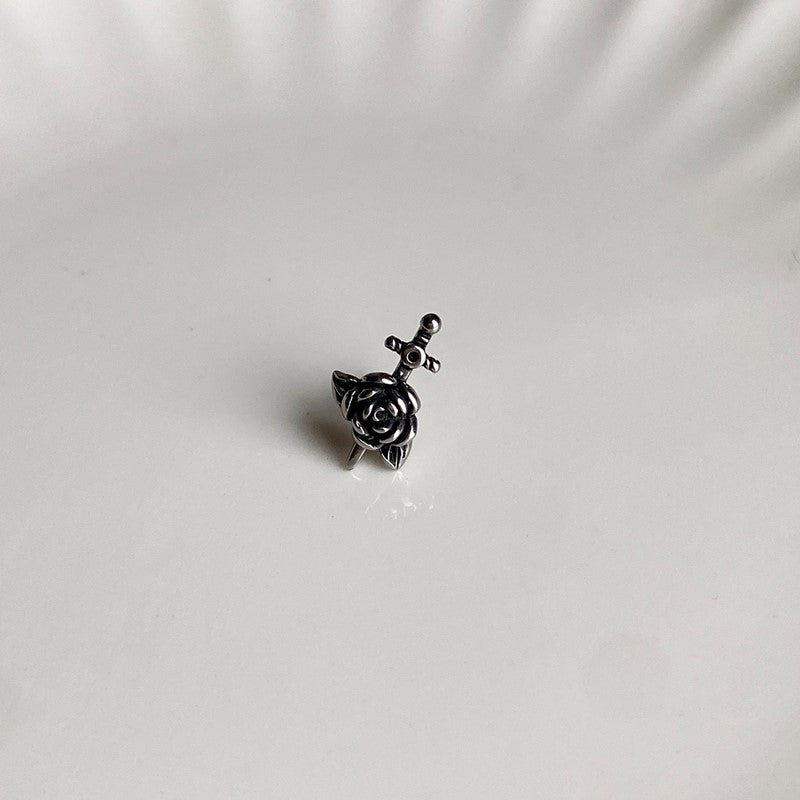 theminis ローズ サージカルステンレス ピアス 金属アレルギー対応 b3 116