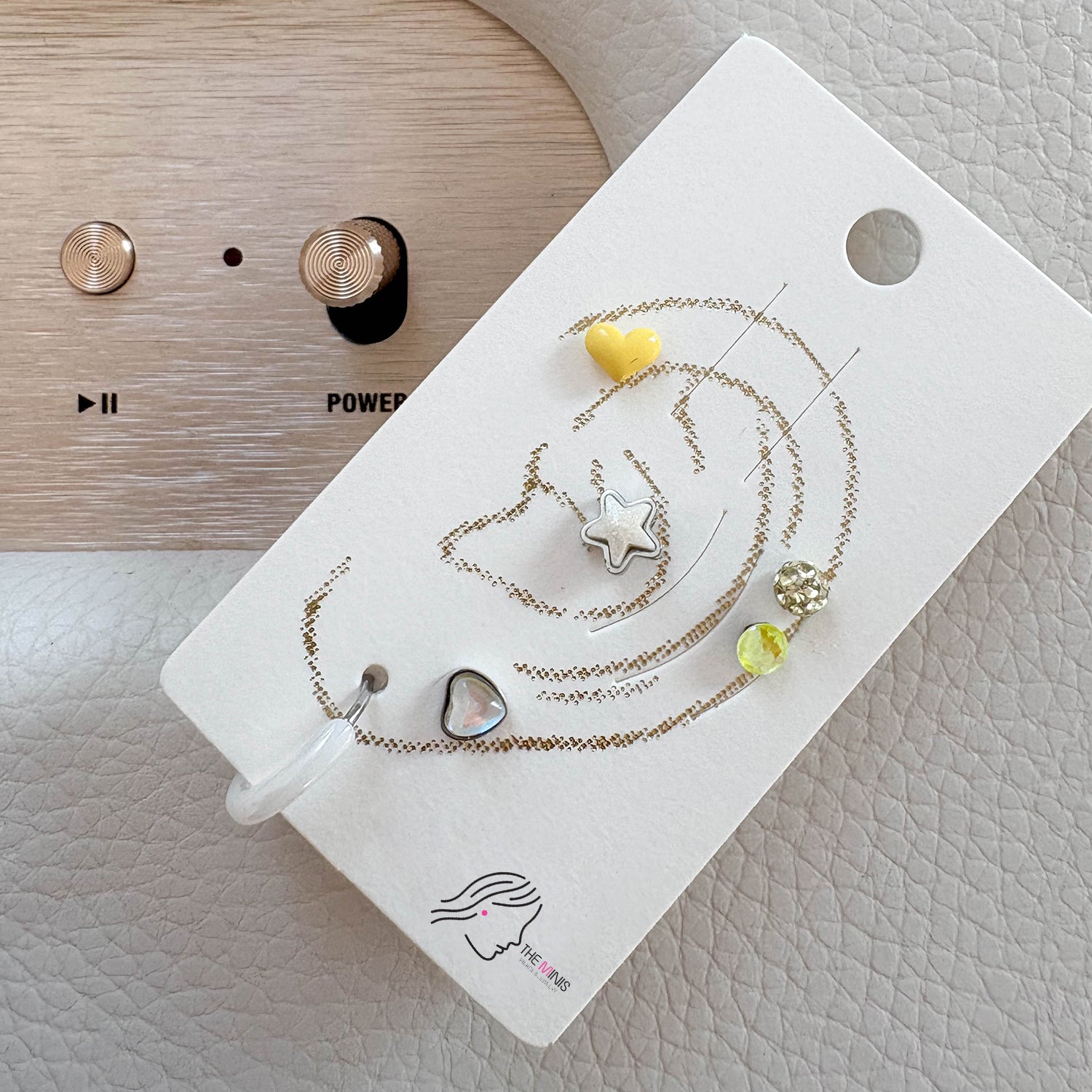 theminis スプリング 02 ピアス 6個セット イエローカラー
