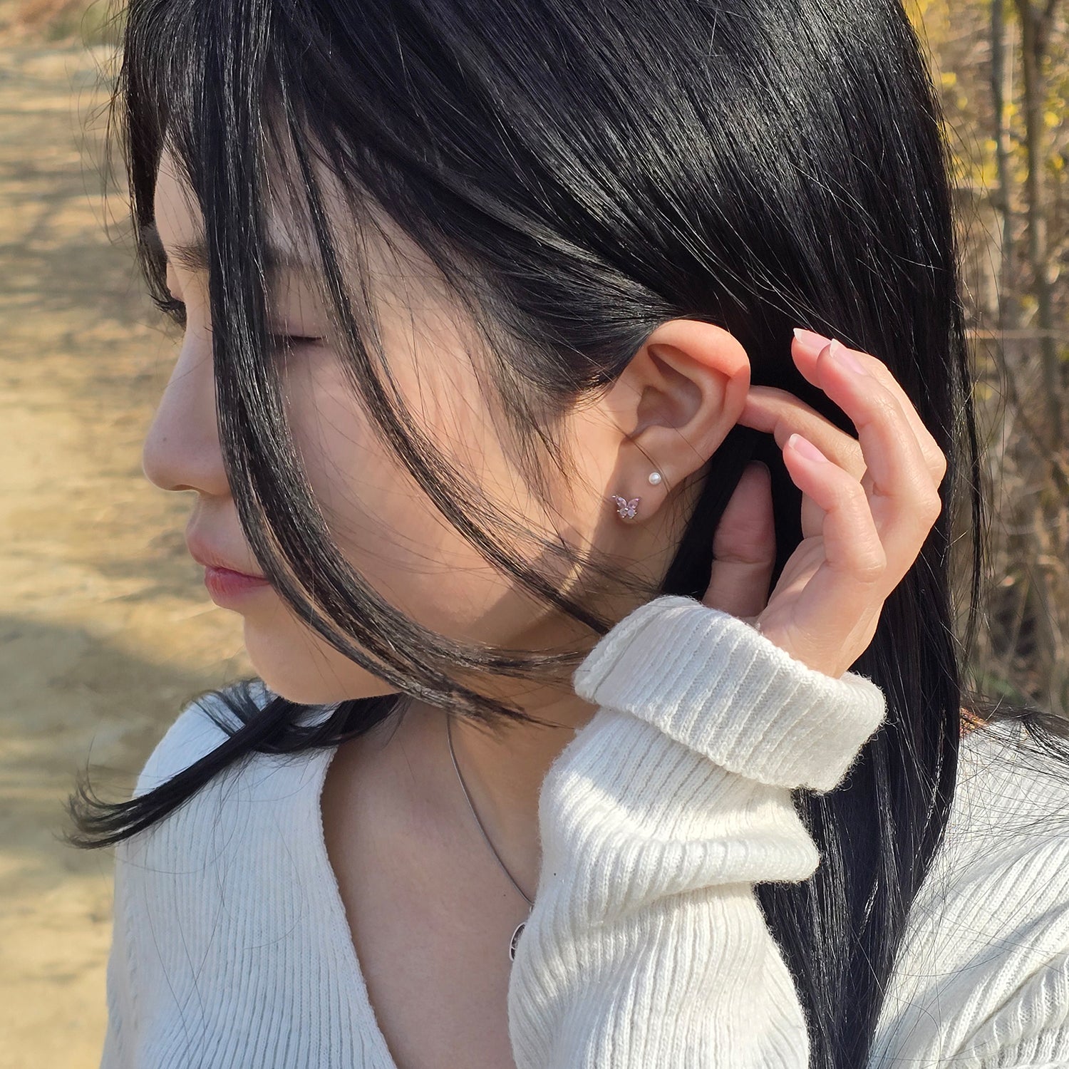 theminis スプリング 05 ピアス 6個セット パステルピンクカラー