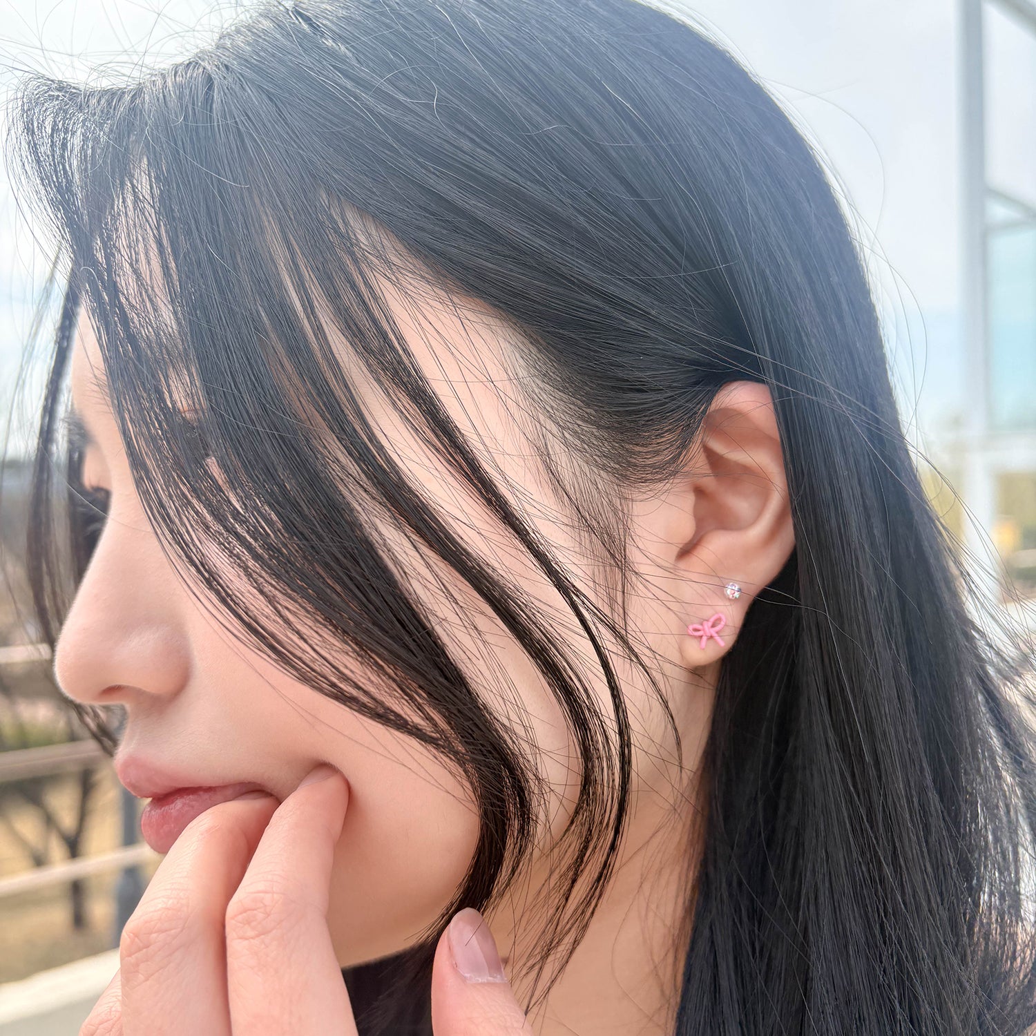 theminis スプリング 06 ピアス 7個セットピンクカラー