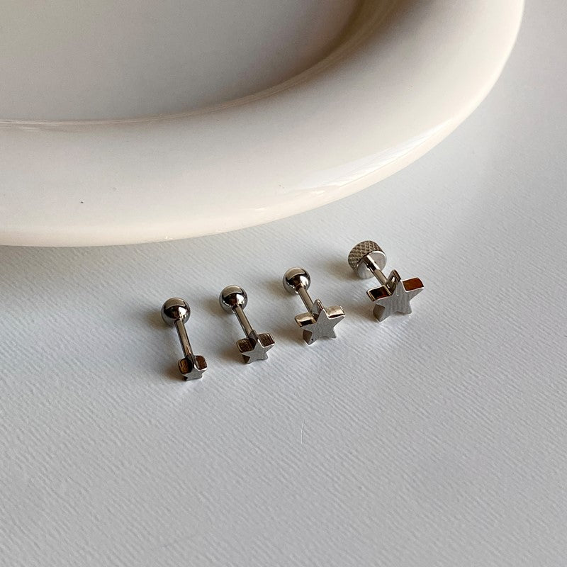 theminis スター サージカルステンレス ピアス 金属アレルギー対応 a9 154
